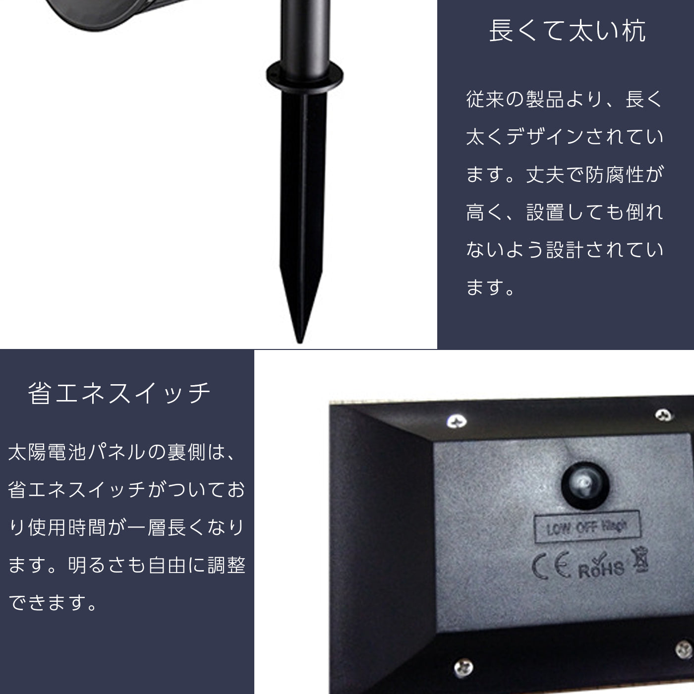 ガーデンライト ソーラー ライト スポットライト 防水 LED ライト 屋外 LED センサー 明るい 照明 防犯 防災 太陽光 おしゃれ 自動 庭 玄関 アウトドア 自動点灯 埋め込み 電球色 LED