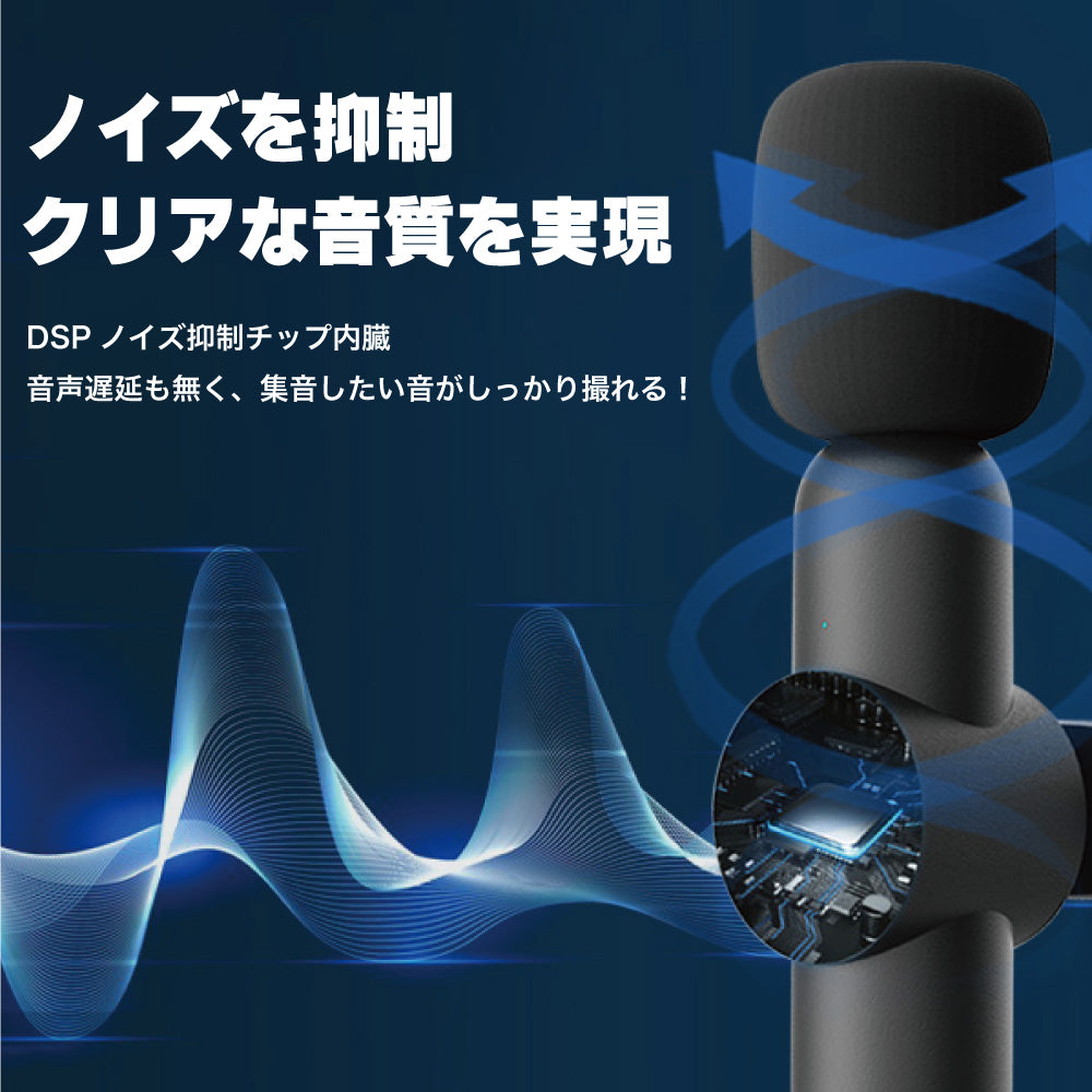 【2個セット】 ワイヤレスマイク スマホ マイク 高音質 配信用マイク APP不要 Bluetooth 不要 クリップ式 ピンマイク iPhone iPad lightning ライトニング ミニマイク スマホ用マイク 小型 インスタ 軽量