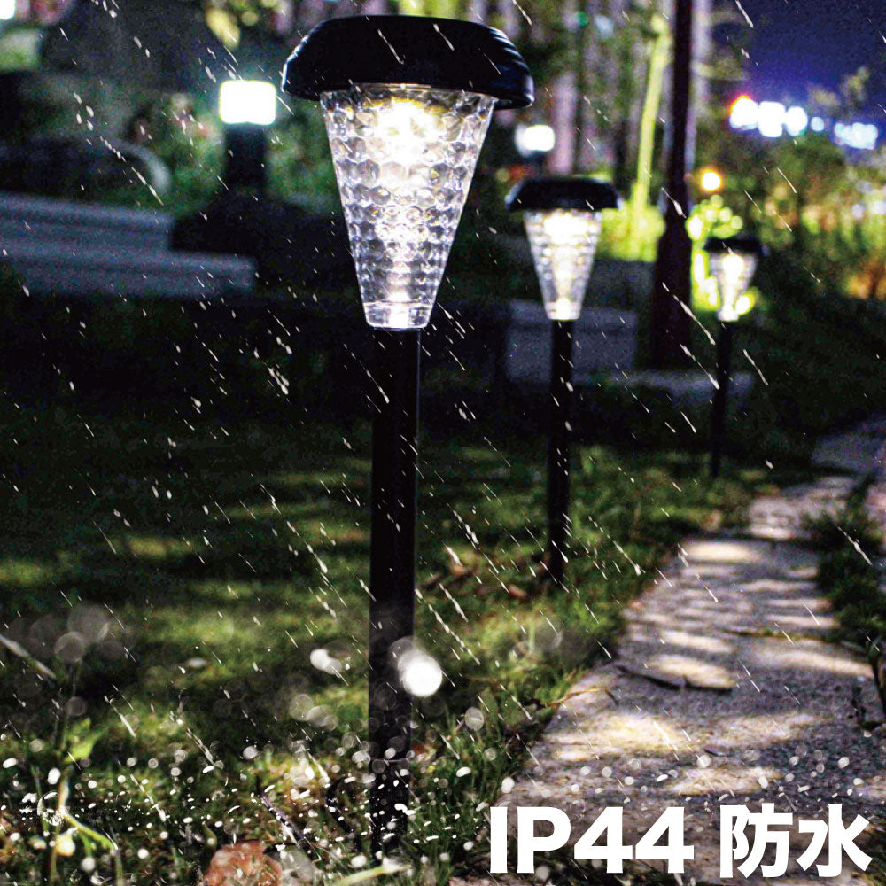 ガーデンライト ソーラーライト ガーデンソーラーライト スタンド イルミネーション 屋外 室外 庭 防水 LED センサー ライト 照明 防犯 玄関 太陽光 おしゃれ 昼白色 電球色 自動 点 消灯 埋め込み