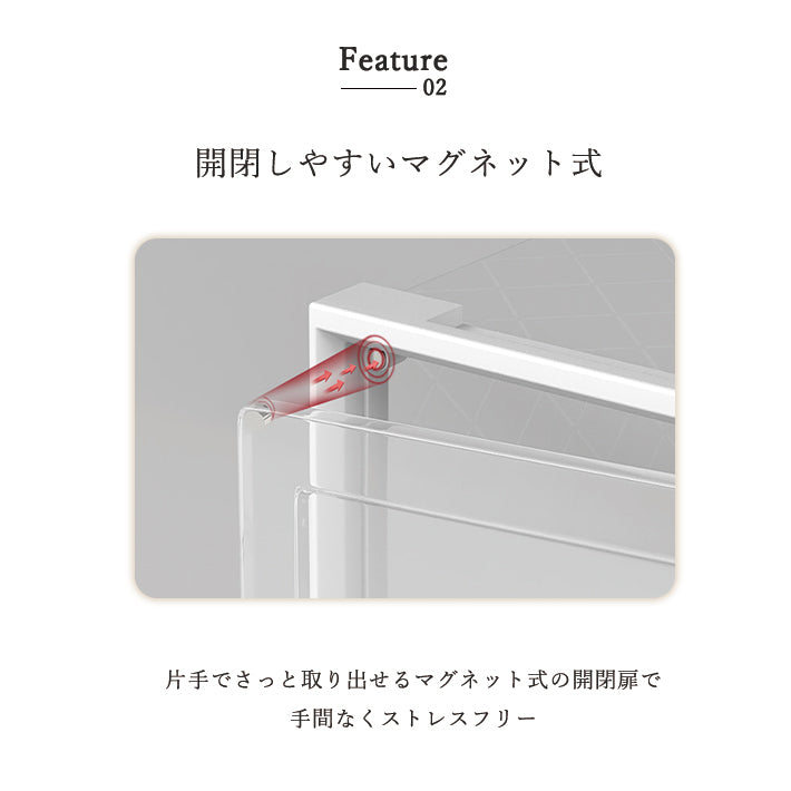 シューズボックス 6個セット 縦型 靴 収納 ボックス 靴箱 透明 クリア 下駄箱 玄関収納 おしゃれ インテリア 展示 組立 コレクション シューズケース shoes box スリム 扉 マグネット 収納ラック 収納ボックス