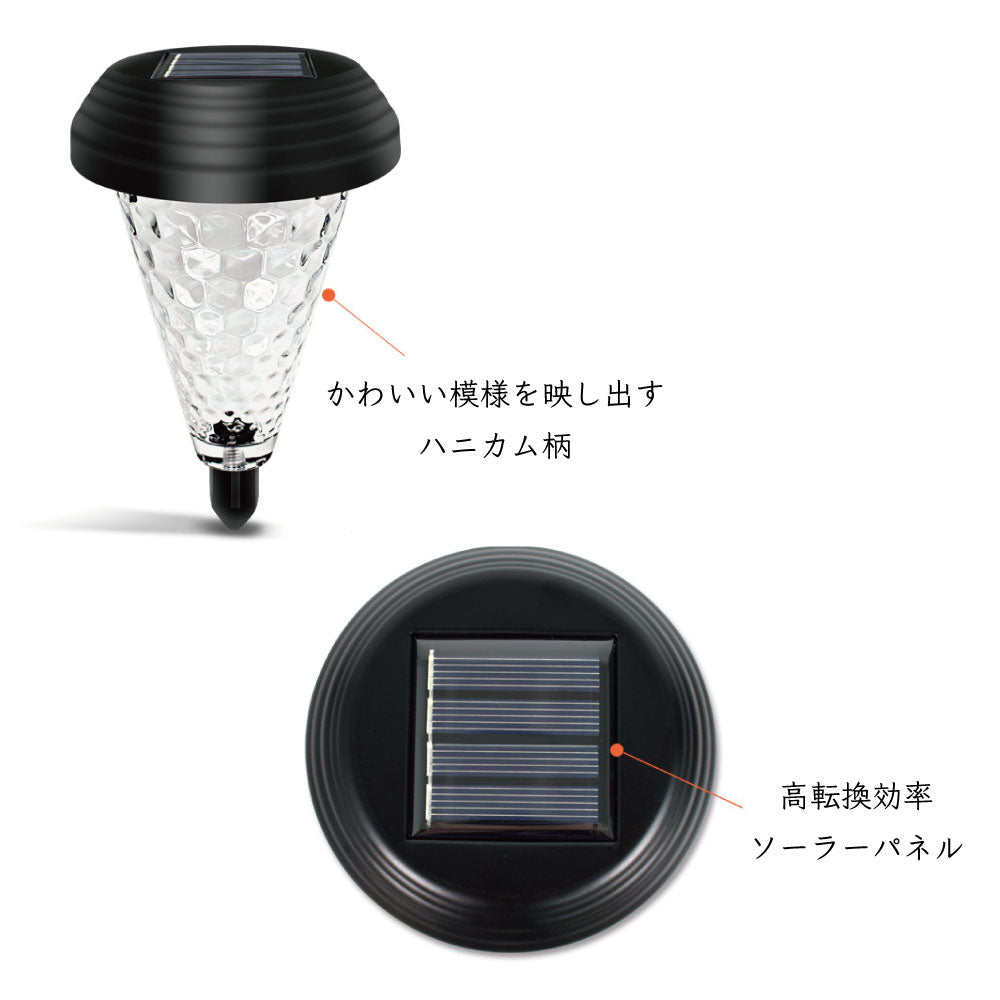 ガーデンライト ソーラーライト ガーデンソーラーライト スタンド イルミネーション 屋外 室外 庭 防水 LED センサー ライト 照明 防犯 玄関 太陽光 おしゃれ 昼白色 電球色 自動 点 消灯 埋め込み