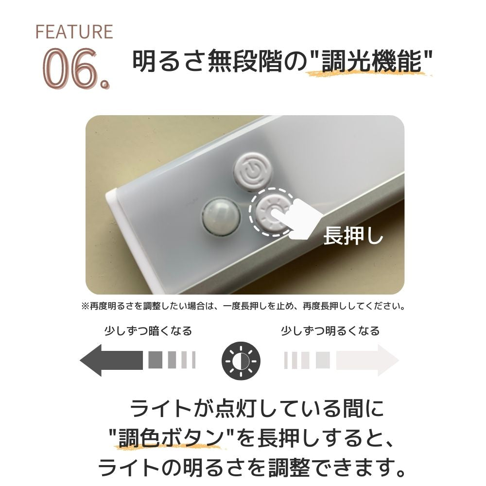 充電式 LED 人感センサーライト 調光 調色 3色 屋内 LEDライト 感知式 照明 人感 センサーライト usb充電 ledセンサーライト ライト 懐中電灯 マグネット キッチン 屋外 室内 小型 玄関 クローゼット 廊下