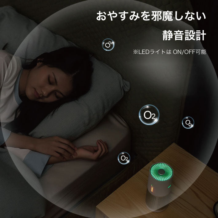 空気清浄機 卓上 小型 コンパクト ウイルス対策 フィルター 除菌 車載 車 脱臭 消臭 エアクリーナー 花粉 PM2.5 ホコリ タバコ ハウスダスト 静音 匂い におい 除去 花粉症対策 ペット USB 車用