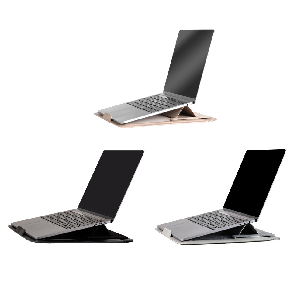 Smaly  2WAY パソコンケース MacBook 13インチ 14インチ 放熱設計 ノートパソコン カバー PCスタンド 薄型 スタンド機能 軽量 おしゃれ パソコンバッグ PCケース PC保護バッグ Surface マックブック 持ち運び スマリー