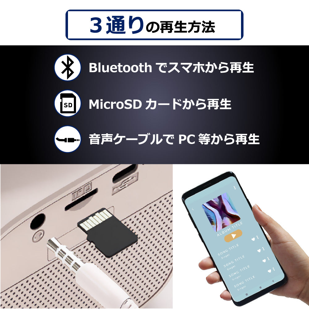 Smaly ミニ カラオケマイク 2本付きカラオケセット 小型 持ち運び マイク スピーカー ボイスカット マジックボイス ポータブル Bluetooth 家庭用カラオケセット ホームカラオケ ひとりカラオケ コンパクト 旅行