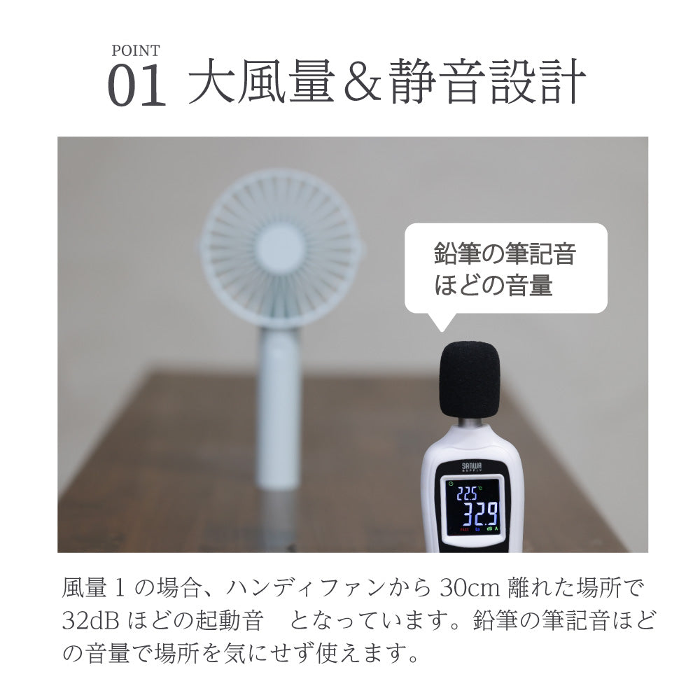 2025年モデル】4way/3way 静音設計ハンディファン – Smaly公式
