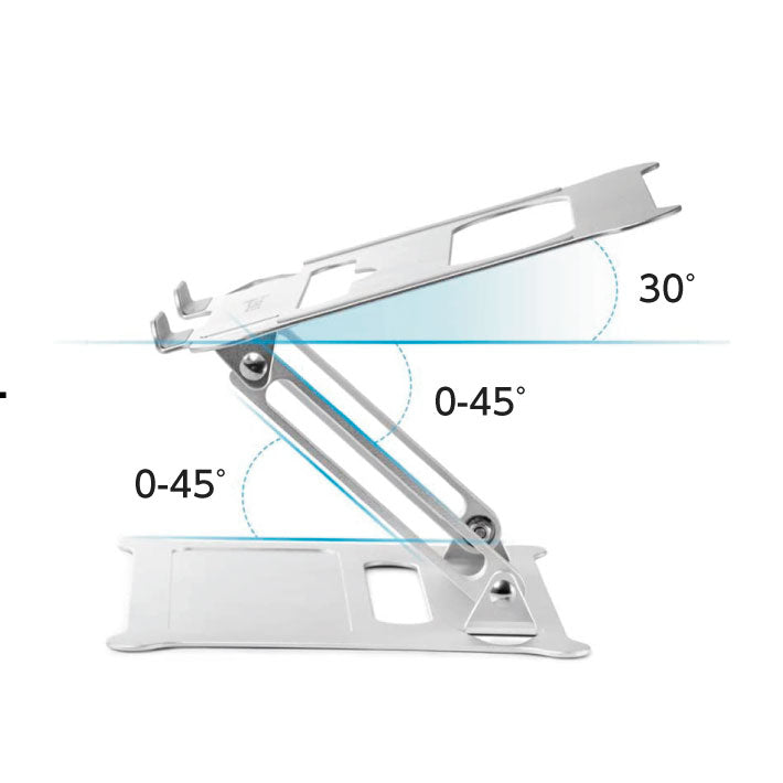 ノートパソコン スタンド 折りたたみ 冷却 pcスタンド 角度調整 パソコン ノートPC アルミ合金 滑り止め 軽量 高さ macbook air pro ipad タブレット 折り畳み テレワーク 在宅勤務 プレゼント