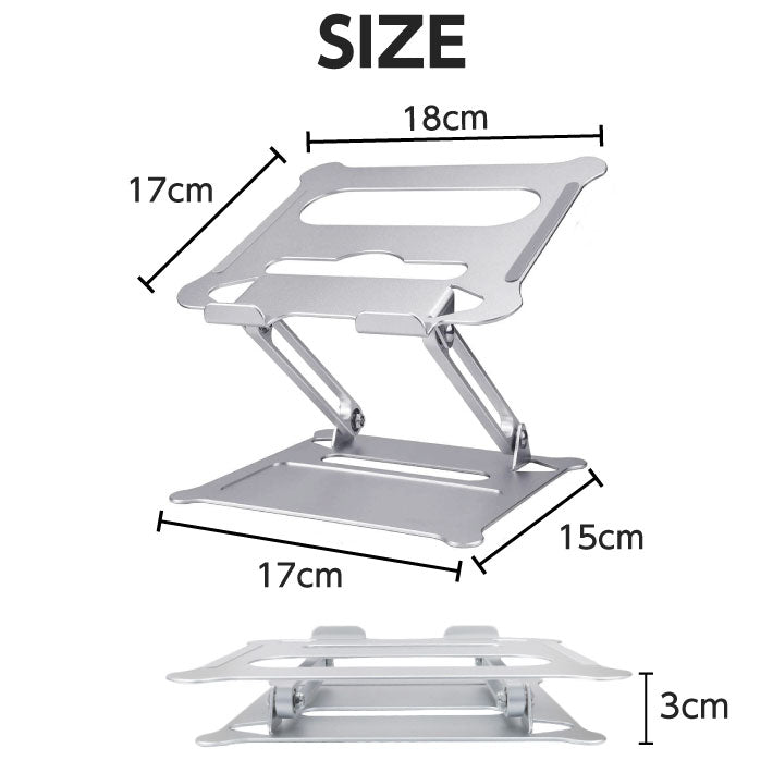 ノートパソコン スタンド 折りたたみ 冷却 pcスタンド 角度調整 パソコン ノートPC アルミ合金 滑り止め 軽量 高さ macbook air pro ipad タブレット 折り畳み テレワーク 在宅勤務 プレゼント