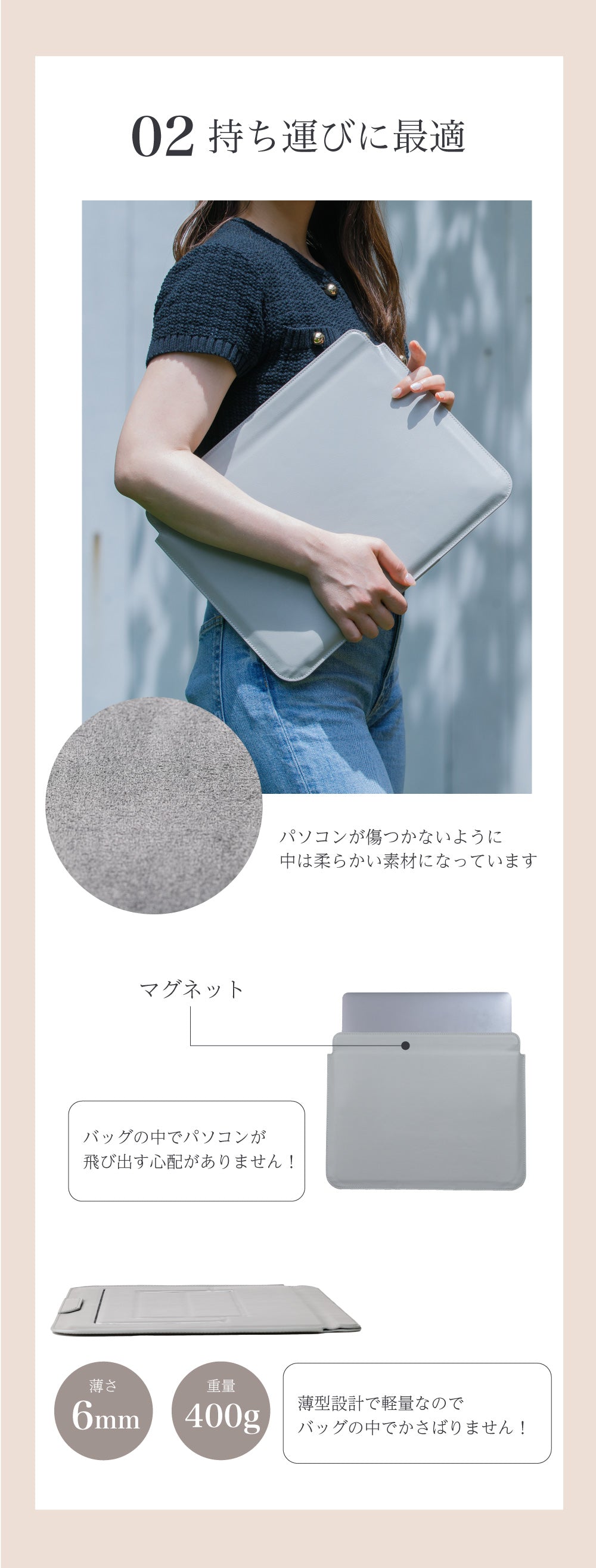 Smaly 2WAY パソコンケース MacBook 13インチ 14インチ 放熱設計