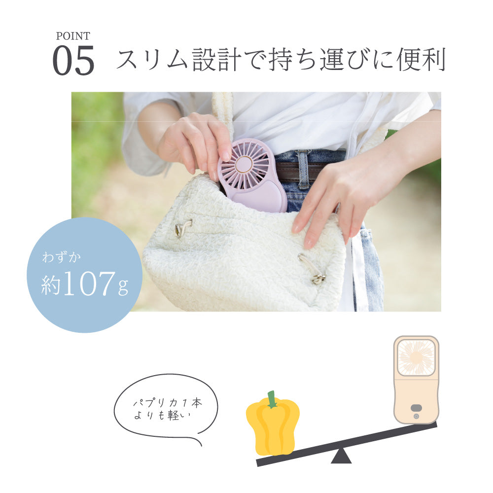 【簡易包装】2025年新型 LEDミラー付 ハンディファン 首掛け 折りたたみ扇風機 鏡 ミニ 小型 コンパクトミラー 化粧直し ミラーファン USB充電 卓上 手持ち扇風機 携帯ファン ハンディーファン