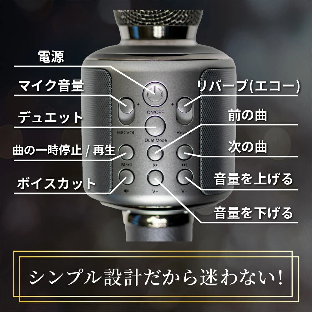 シンプル設計だから簡単に使える