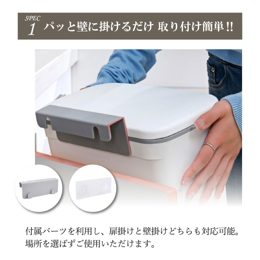 ゴミ箱 9L おしゃれ 壁掛け 扉掛け ぶら下げ ふた付き ダストボックス
