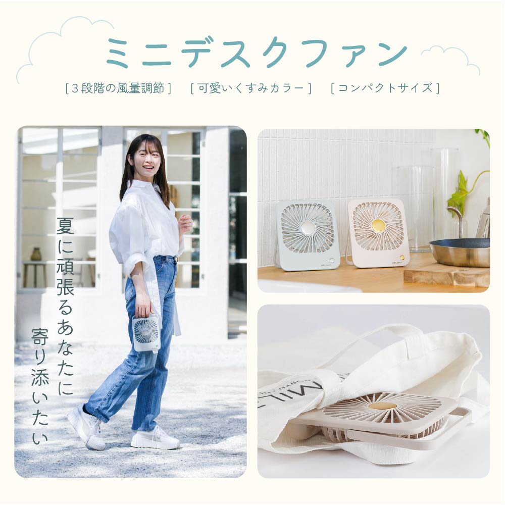 MINI DESK FAN ミニデスクファン