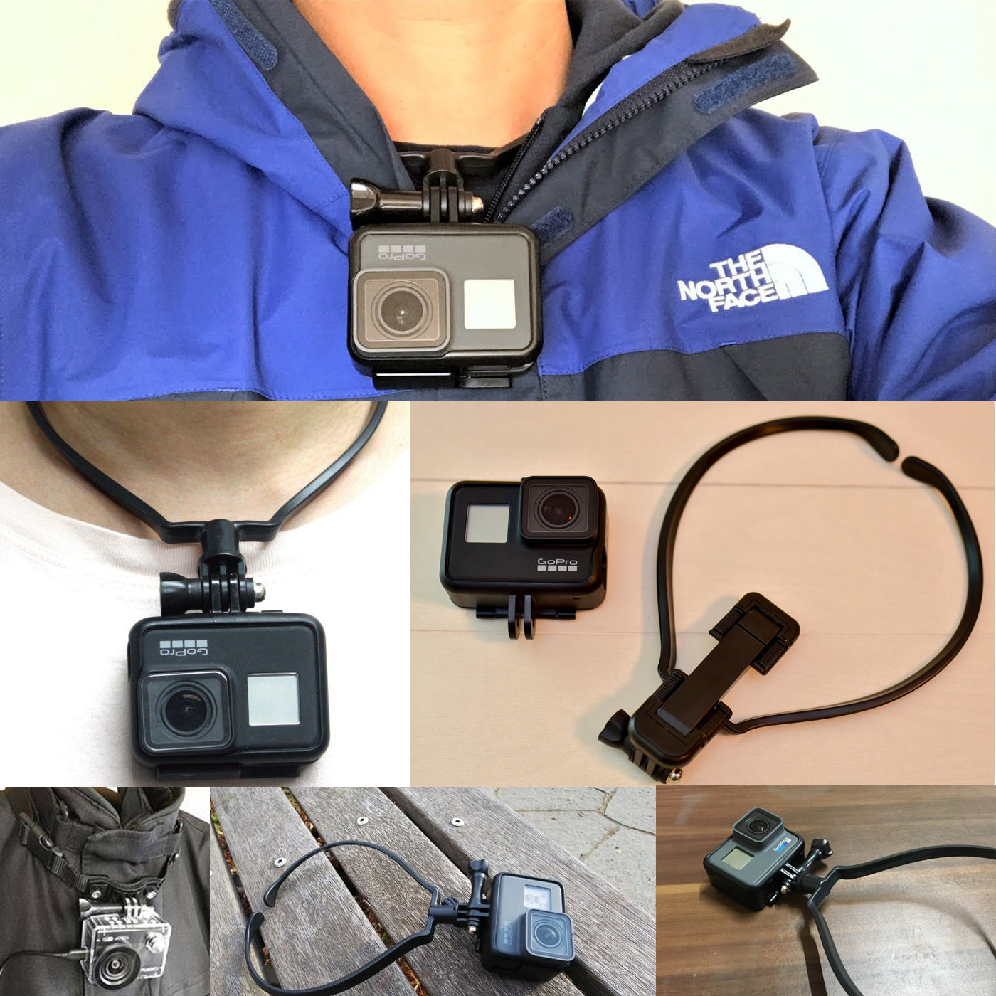 GoPro スマートフォン 対応 gopro hero 7 8 9 10 11 ゴープロ アクセサリー ネックストラップ アクセサリー マウント ネックレス 式 タイプ スマホ sj ハウジング ウェアブル アクションカメラ 7 iphone